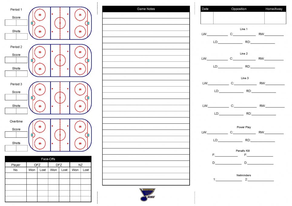Printable Hockey Coach Game Card - Printable Word Searches